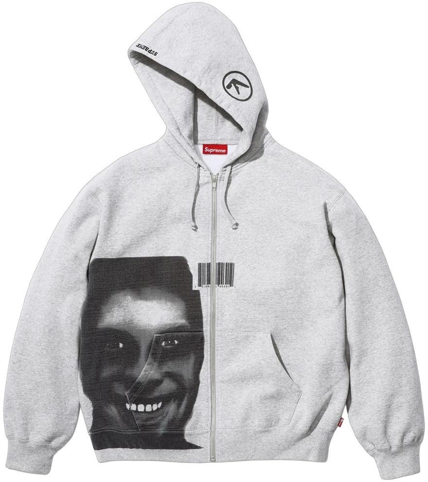 Supreme/Aphex Twin Zip Up Hooded Sweatshirt view 13